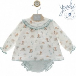 VESTIDO JESUSITO YOEDU 2050-13 MUSELINA