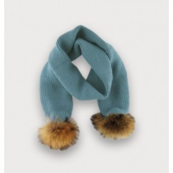 BUFANDA LANA SARDON O24MA-254 POMPON PELO