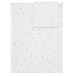JUEGO SABANAS CUNA PRAIA COSMOS GRIS
