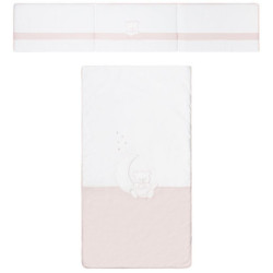 COLCHA+CHICHONERA PRAIA TEDDY ROSA 60