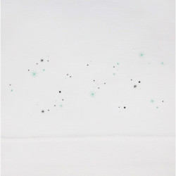 JUEGO SABANAS MINICUNA SONPETIT T50.TCM.14 CIELO MENTA