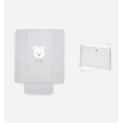 COLCHA+CHICHONERA BONJOUR BEBE 0425MN45 MONTANA GREY