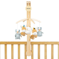 MOVIL MUSICAL CUNA NATTOU 595162 FELIX Y LEO