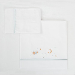JUEGO SABANAS CUNA BIMBIDREAMS 003616 ORBIT