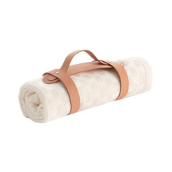 MANTA MINICUNA CAMBRASS 1905 BAMBOO TRAMA IVORY