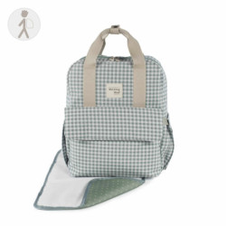 BOLSO-MOCHILA WALKING MUM 36261 I LOVE VICHY VERDE