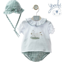 CONJUNTO SPORT VERANO NIÑA YOEDU 1802-14 GRES