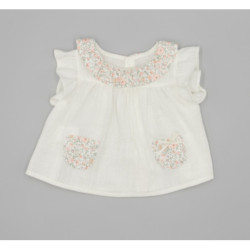 CONJUNTO VESTIR VERANO NIÑA FINA EJERIQUE P26A03ROS+P26A04ROS
