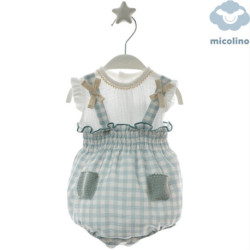 CONJUNTO VESTIR VERANO NIÑA MICOLINO 1821 NIKA