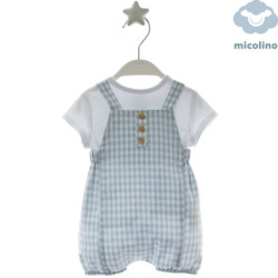 CONJUNTO VESTIR VERANO NIÑO MICOLINO 4623 VICHY