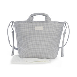 BOLSO PANERA PASITO A PASITO 1120900599 LITTLE BLOOM VICHY GRIS