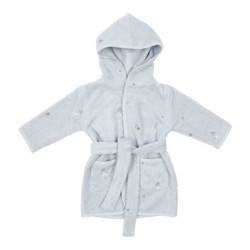 ALBORNOZ LITTLE DUTCH BORDADO AZUL DENIM