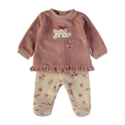 CONJUNTO POLAINA TERCIOPELO BABY BOL 260005-P