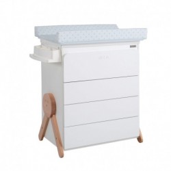 BAÑERA MUEBLE MICUNA B-1837 SWING BLANCO-CERA NATURAL