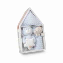 MANTA MINICUNA INTERBABY MANTA+PELUCHE+DOUDOU OSO