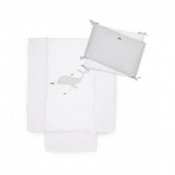 COLCHA+CHICHONERA BONJOUR BEBE 0425PA46 PACIFIC WHITE