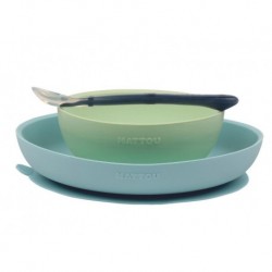 SET COMIDAS NATTOU 876773 SET 4 PIEZAS SILICONA