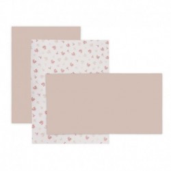 JUEGO SABANAS CUNA CAMBRASS 728 BRANCH ROSA