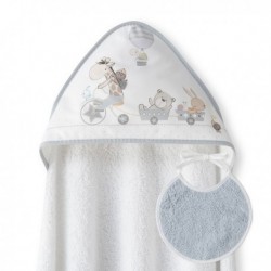 CAPA DE BAÑO INTERBABY 01236 JIRAFA BICI + BABERO
