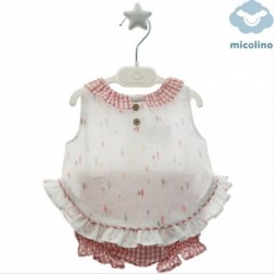 CONJUNTO VESTIR VERANO NIÑA MICOLINO 1810 LUA