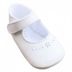 ZAPATITOS CUQUITO 7758 PIEL PICADO PASADO