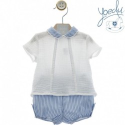 CONJUNTO VESTIR VERANO NIÑO YOEDU 0013-12 TRISTAN
