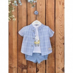 CONJUNTO VESTIR VERANO NIÑO VALENTINA LOVE123