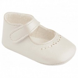 ZAPATITOS CUQUITO 7530 NACAR PICADO