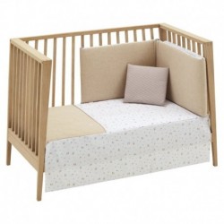 COLCHA+CHICHONERA CAMBRASS 1716 GREENY BEIGE