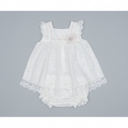 VESTIDO CEREMONIA GRANLEI 125-151 BEIGE-ROSA