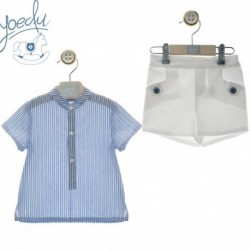 CONJUNTO VESTIR VERANO NIÑO YOEDU 0254-12 TRISTAN