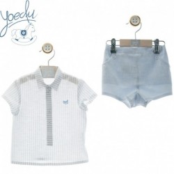 CONJUNTO VESTIR VERANO NIÑO YOEDU 0263-12 JUGLAR