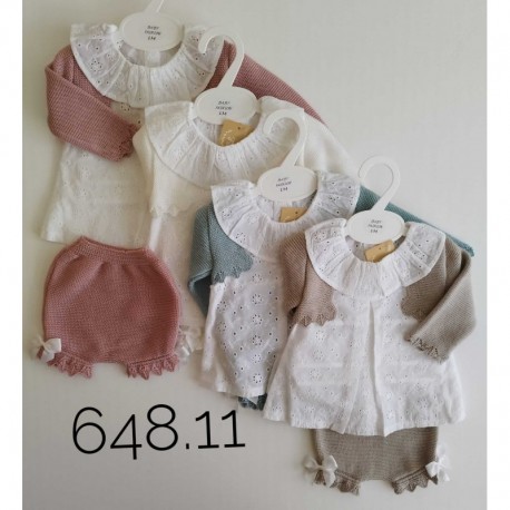 VESTIDO JESUSITO BABY FASHION 648.11 CON CHAQUETA