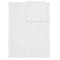 JUEGO SABANAS CUNA PRAIA COSMOS GRIS