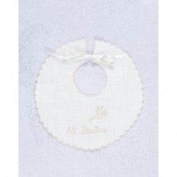 BABERO DE VESTIR MIKAMAMA 01162 LINO BORDADO