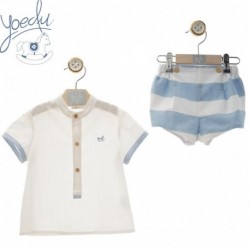 CONJUNTO VESTIR VERANO NIÑO YOEDU 0254-10 ARRECIFE