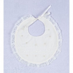 BABERO DE VESTIR MIKAMAMA 01018 ORGANDI BORDADO