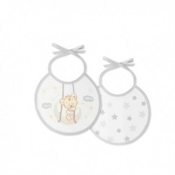 BABERO FELPA INTERBABY 00361 PACK 2 OSITO LUNA ESTRELLAS