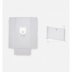 COLCHA+CHICHONERA BONJOUR BEBE 0425MN45 MONTANA GREY