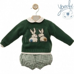 CONJUNTO VESTIR INVIERNO NIÑO YOEDU 0200-9 CONEJITOS