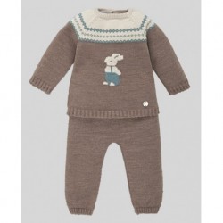 CONJUNTO POLAINA PUNTO PAZ RODRIGUEZ 103-102970 POMPON